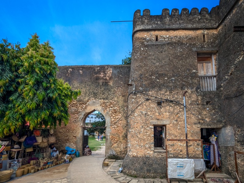 Het oude fort in Stone Town