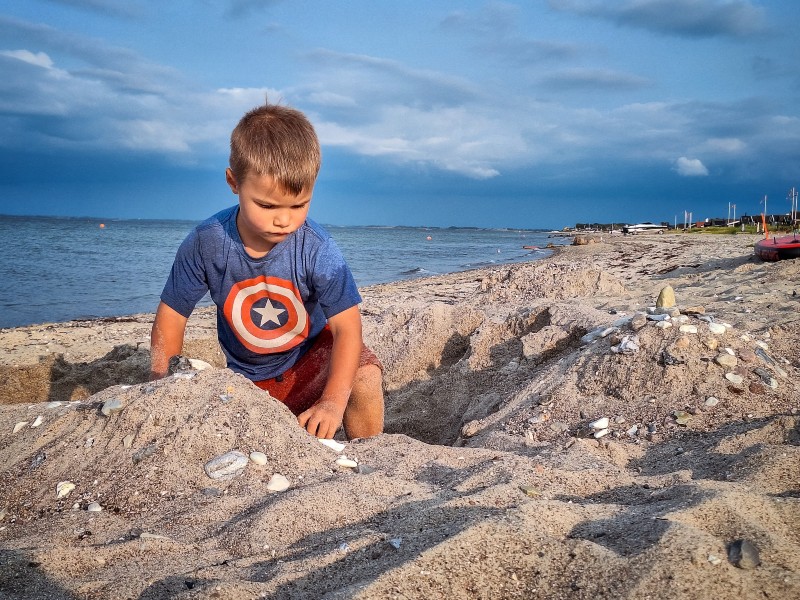 Heerlijk spelen op Hasmark Strand