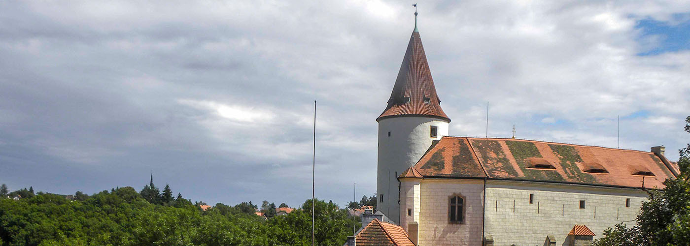 De Burcht Krivoklát in Tsjechië 