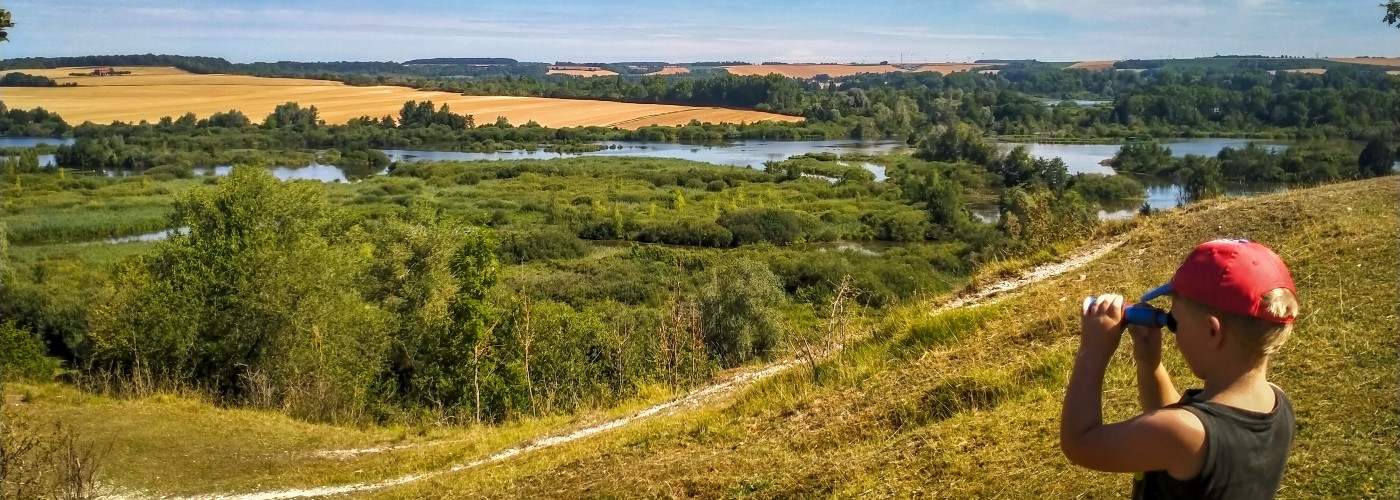 Uitzicht over het landschap van Picardië