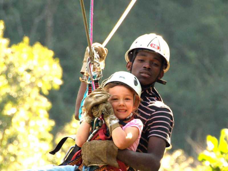 KidsReizen Zipline in Zuid Afrika met Kinderen