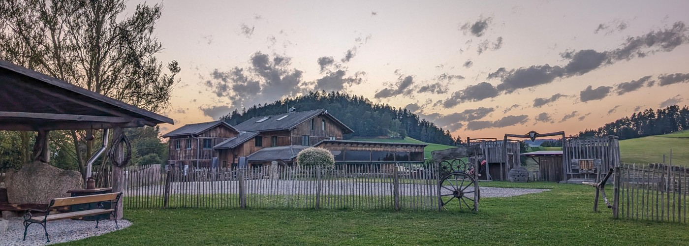 Zonsondergang in het Mühlviertel vanaf de Moser Alm