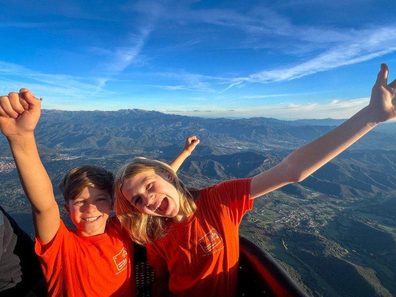 Yeah! Wat een geweldig avontuur, zweven in een luchtballon boven La Garrotxa