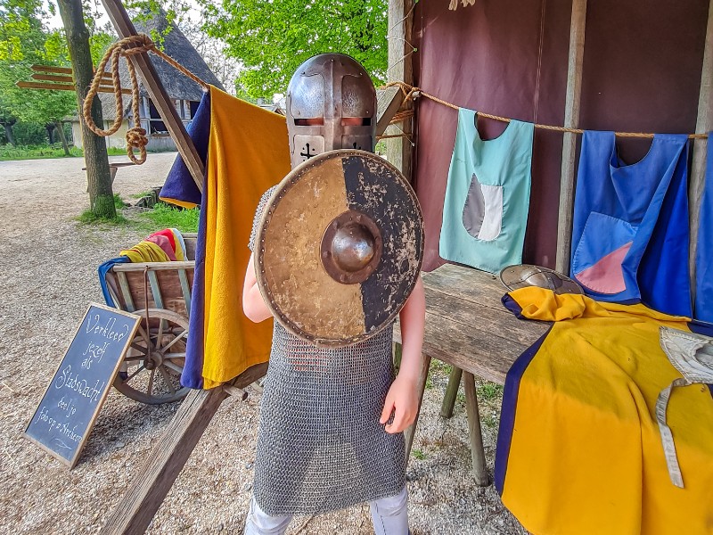 Verkleed als ridder in het Archeon