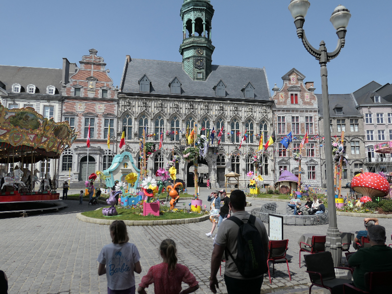 De grote markt in Bergen