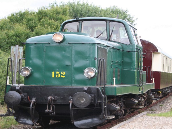 De historische trein van Haderslev naar Vojens