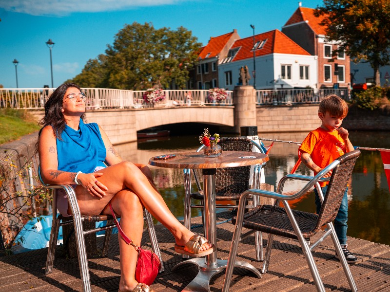 Genieten van het najaarszonnetje eind september in Middelburg