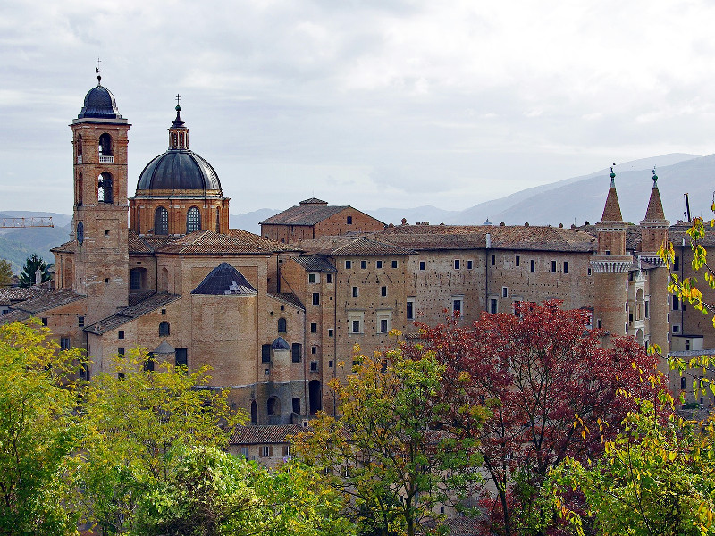 Het paleis in Urbino