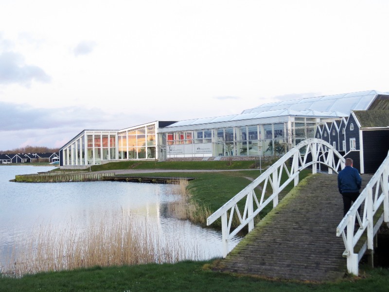 Leuk bruggetje bij de zwemvijver en het centrumgebouw