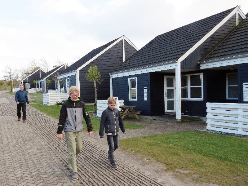 We wandelen naar ons huisje