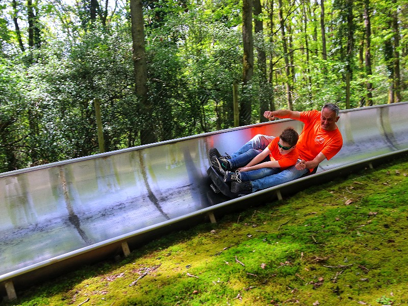 De gave zomerrodelbaan op de Warsberg