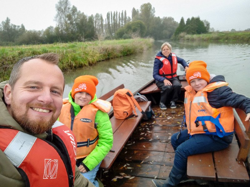 Varen door de moerassen bij Saint-Omer