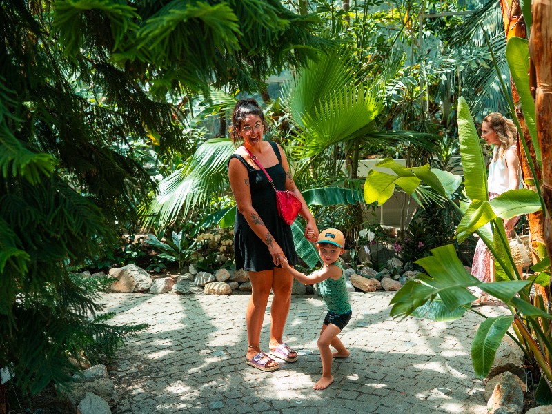 De botanische tuinen in de oude wijk Skardalia, in hoofdstad Belgrado