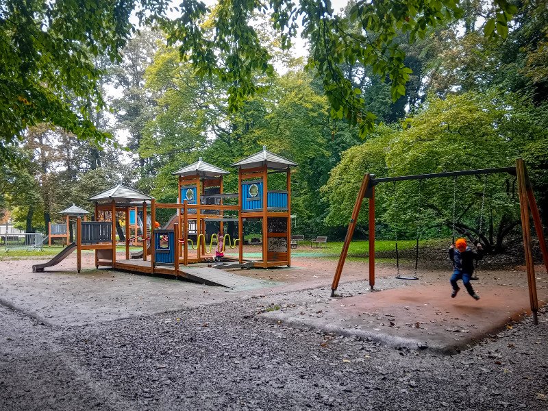 De speeltuin in het park van Saint-Omer