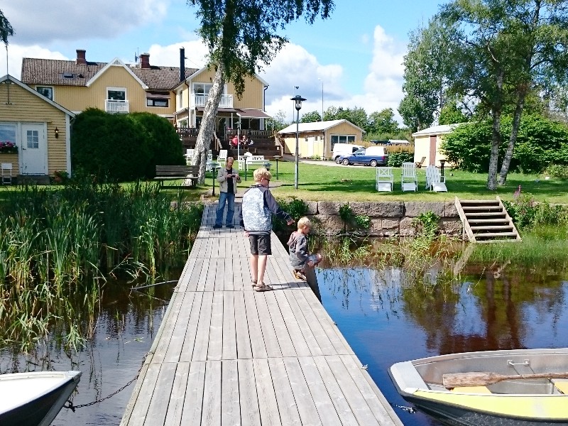 Op de steiger bij Toftastrand