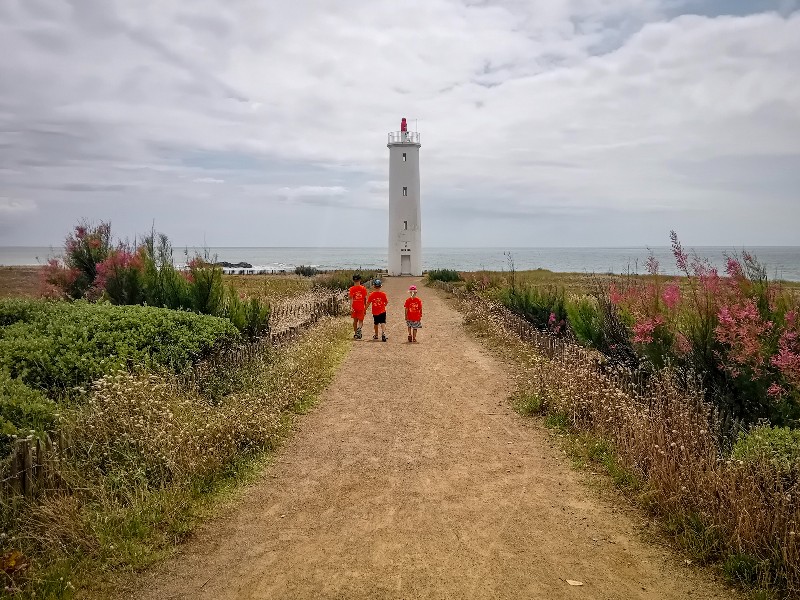 De vuurtoren bij de La Corniche Vendéenne