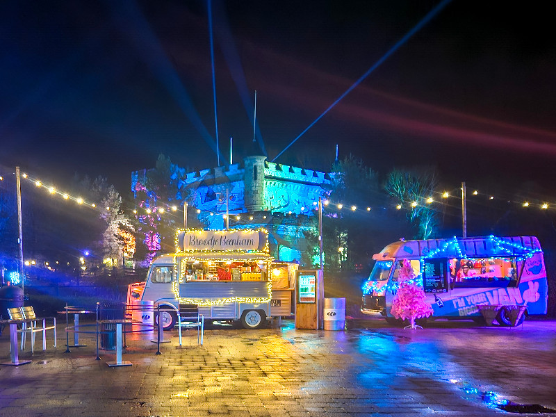 De foodtrucks bij Walibi