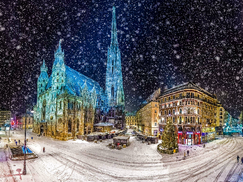 De kerk Stephansdom is leuk om te bezoeken met kinderen in Wenen. Ook in de winter is deze prachtig!