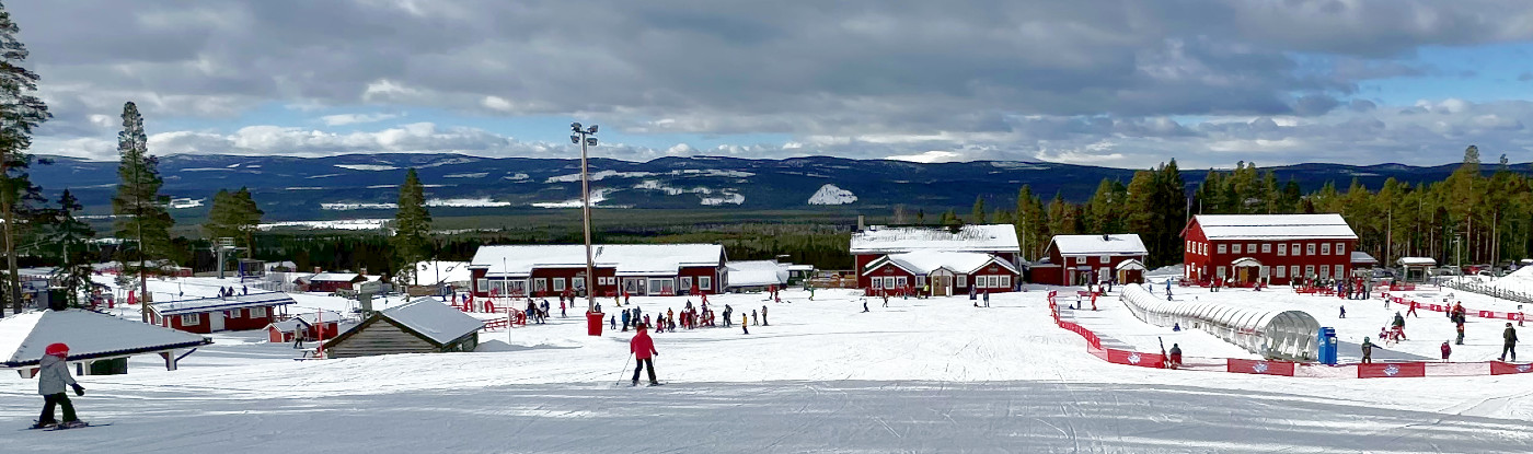 Wintersport in Zweden skipiste bij Bjornrike