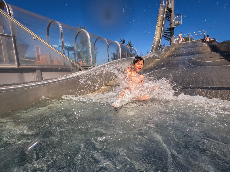 Gave glijbaan bij Therme AQUALUX